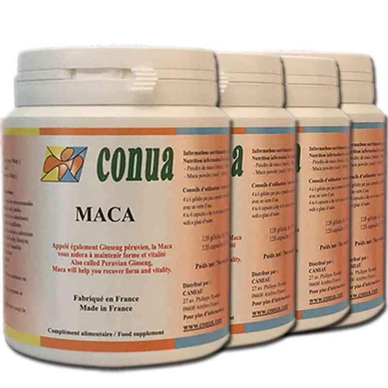 SPECIAL LOT of 3 BOTTLES Maca 500mg + 1 FREE